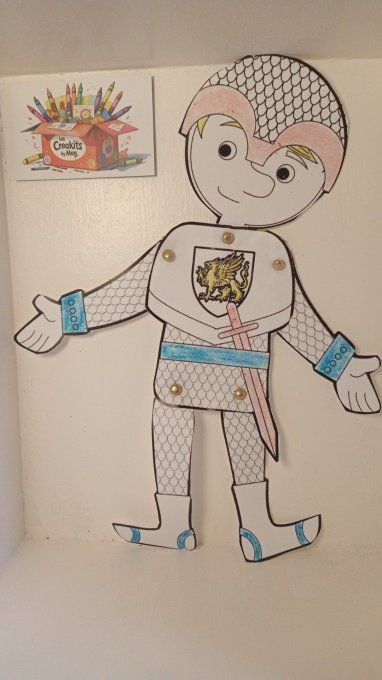 Kit 2 pantins : chevalier et robot